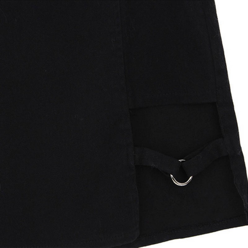 FREESHIP ĐƠN 99K_ Chân váy đen lưng cao thiết kế xẻ quyến rũ | BigBuy360 - bigbuy360.vn