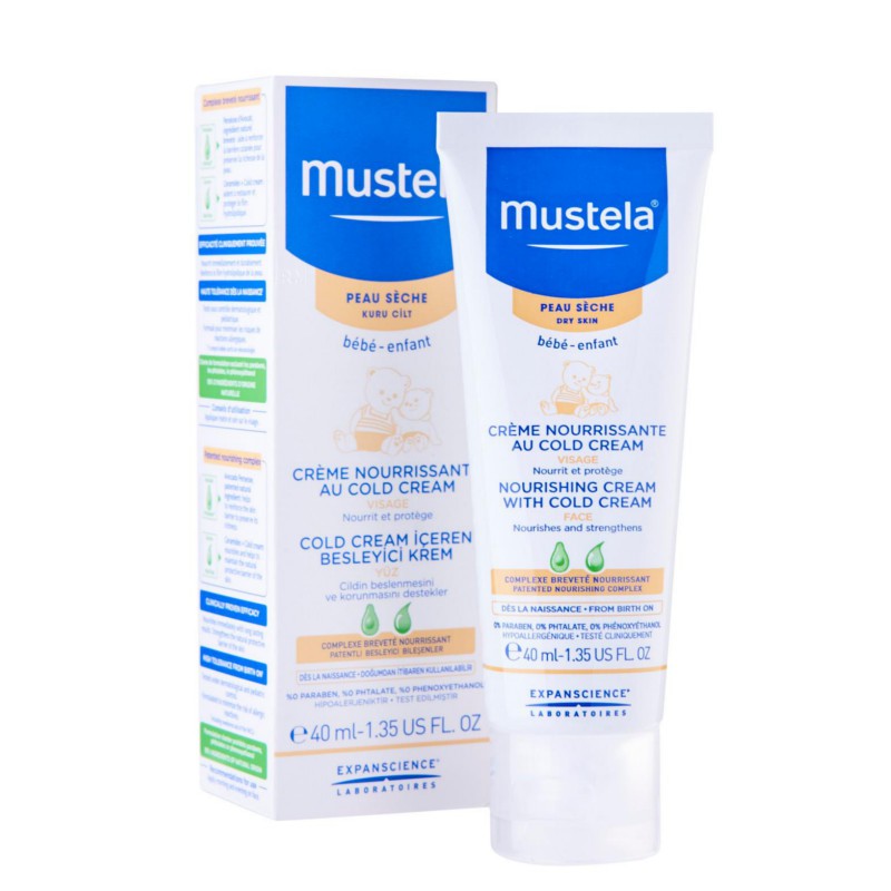 [Date 02/2022] Kem dưỡng da chống nẻ Mustela Nourishing Cream With Cold Cream 40ml