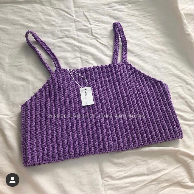 Áo dây len basic top handmade