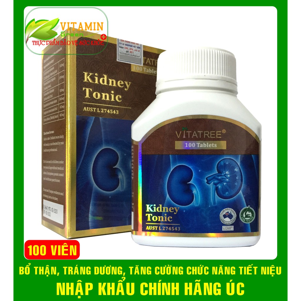 VITATREE KIDNEY TONIC GIÚP BỔ THẬN, TRÁNG DƯƠNG, TĂNG CƯỜNG CHỨC NĂNG TIẾT NIỆU | NHẬP KHẨU CHÍNH HÃNG ÚC