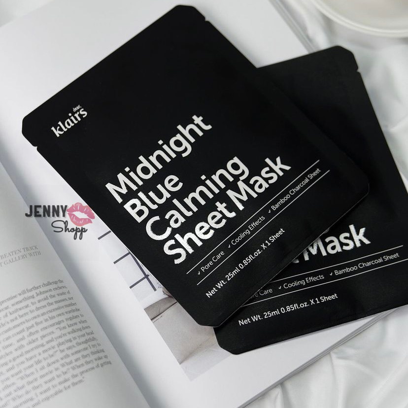 Mặt Nạ Klairs Midnight Blue Calming Sheet Mask