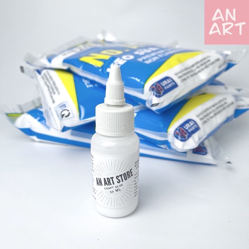 Keo Sữa Nguyên Chất 50ml - Làm Slime - Dán Giấy - Dán Gỗ - Làm Mô Hình Giấy - Làm Sơn acrylic