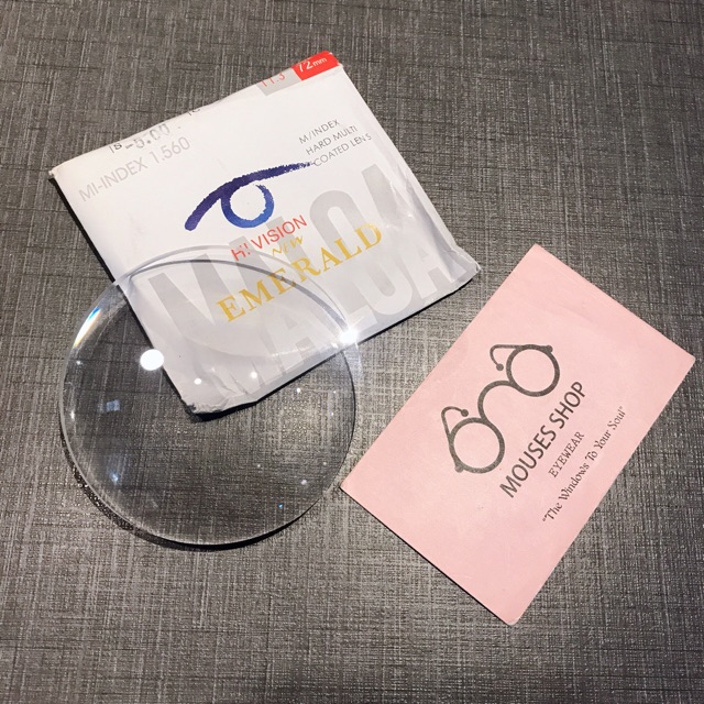 Tròng cận chống xước chiết xuất 1.56 - chống vỡ - chống trầy