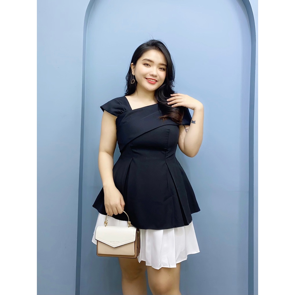 Áo PepLum Rớt Vai 3 Màu Siêu Xinh Dành Cho Chị Em BigSize