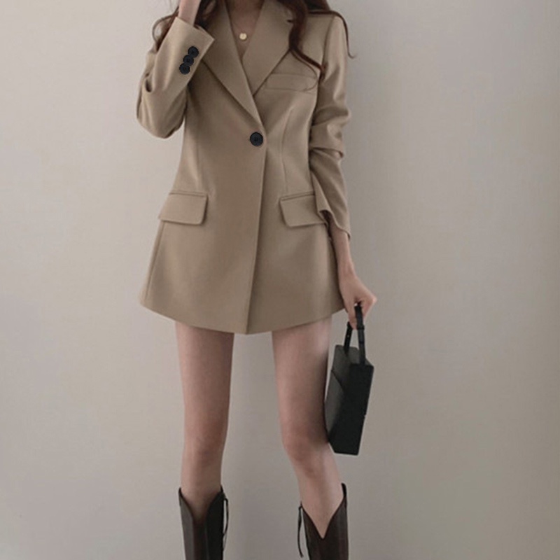 Áo Khoác Vest Vải Kaki Mỏng Kiểu retro Hàn Quốc Cá Tính Cho Nữ