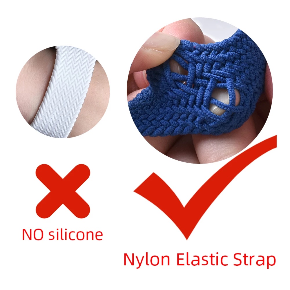 Dây Đeo Đồng Hồ Bằng Nylon Co Giãn Điều Chỉnh Được Cho Apple Watch 41 / 40 / 38mm 49 / 45 / 44 / 42mm Series Ultra / 8 / 7 / SE / 6 / 5 / 4 / 3 / 2 / 1