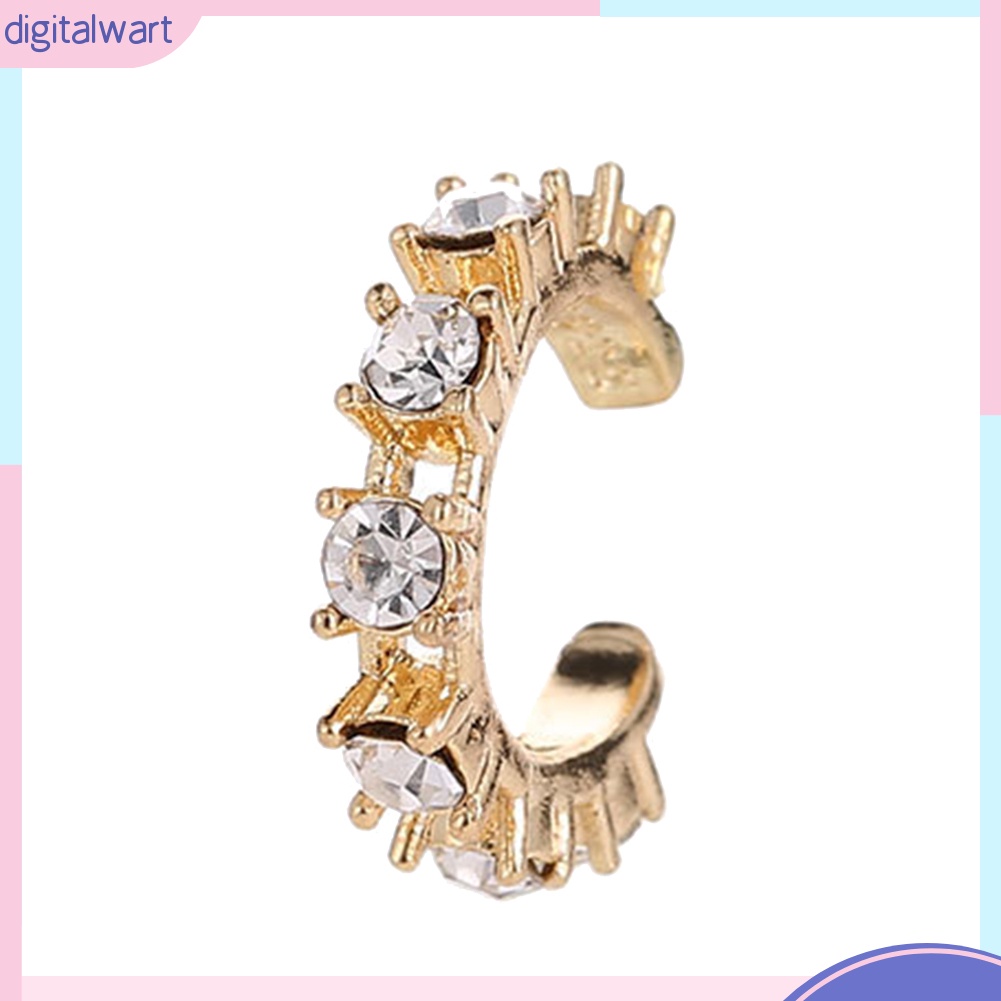 Khuyên kẹp vành tai đính đá thời trang cho nữ