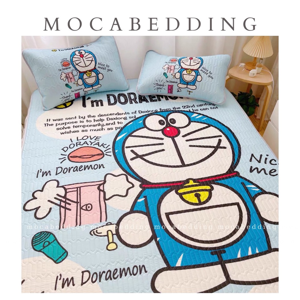 Chiếu Điều Hòa Latex Cao Su Non 5D Có Mùi Thơm Nhẹ - Mẫu Doremon - Doraemon (Hàng loại 1)