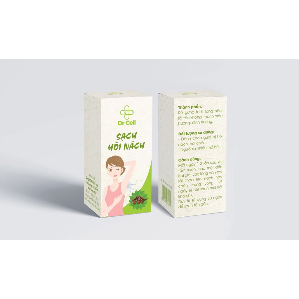 Sạch Hôi Nách Làm Sạch Mồ Hôi, Khử Mùi Thên Tự Tin DR.Cell 10ml