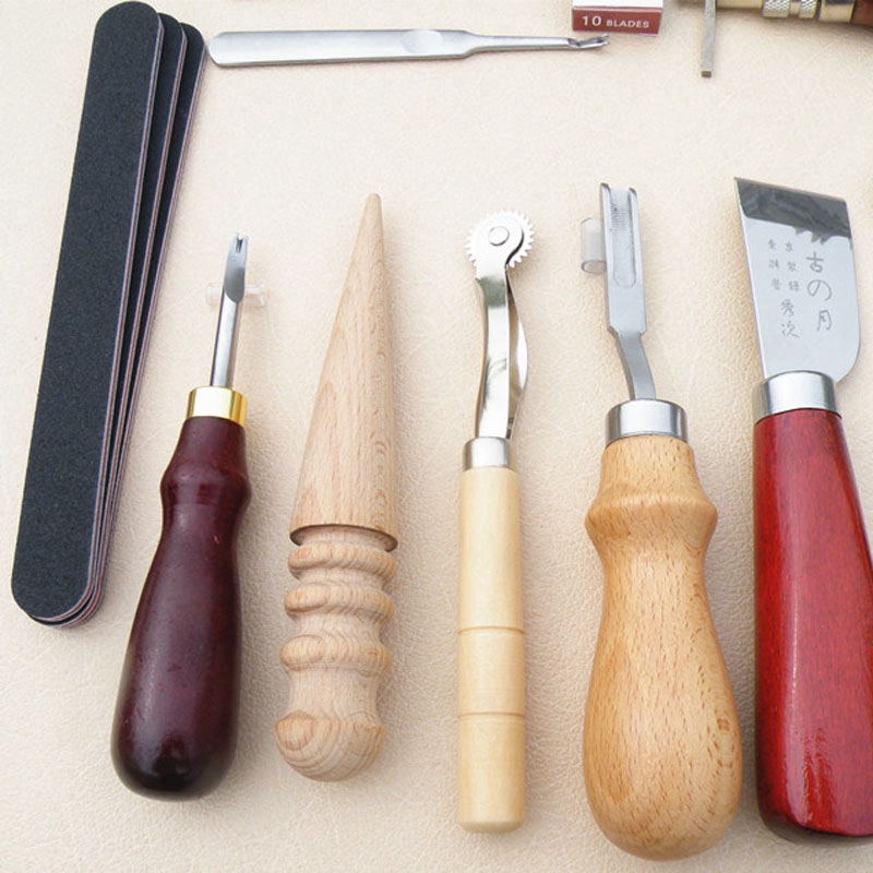 Bộ 18 dụng cụ làm đồ da handmade tiện lợi