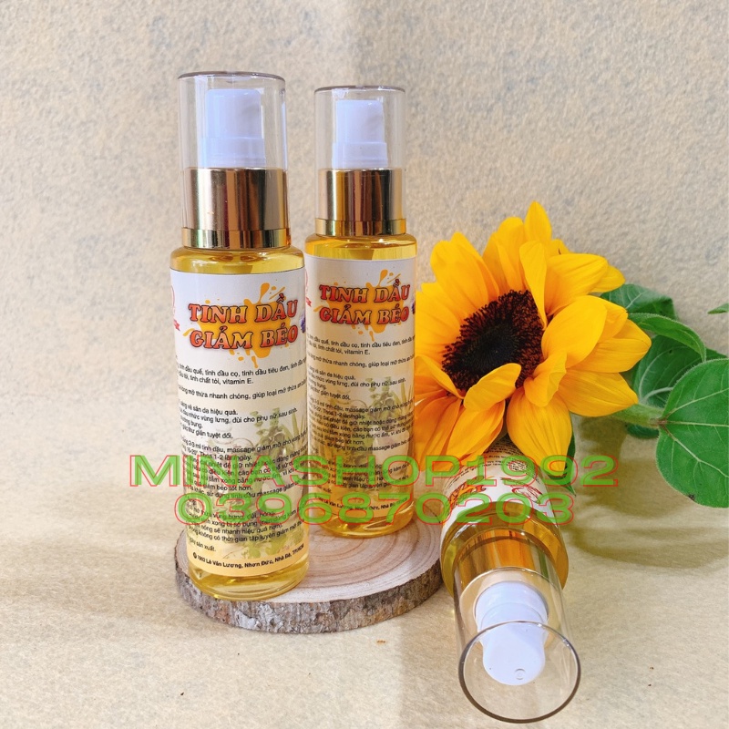 Tinh Dầu Giảm Béo 100ml - Mẹ sau sinh, Mờ dư thừa bụng, đùi, tay...