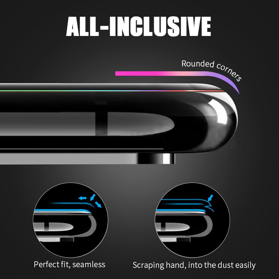 3 Trong 1 Kính Cường Lực+Bảo Vệ Camera+Dán Lưng Điện Thoại Cacbon Chống Vân Tay Cho Xiaomi Mi 10t 9t Pro Redmi Note 10 9 9s 8 7 Pro