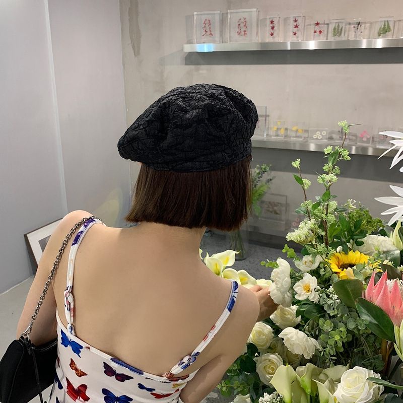 Mũ Beret Vải Gân Lạ Mắt