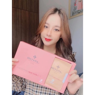 Mặt Nạ Nhau Thai Royal Placentiner Med Mask- L, Placenta Mask sheet Royal Placentiner Medi MASK-L( 25mLx5 Miếng)