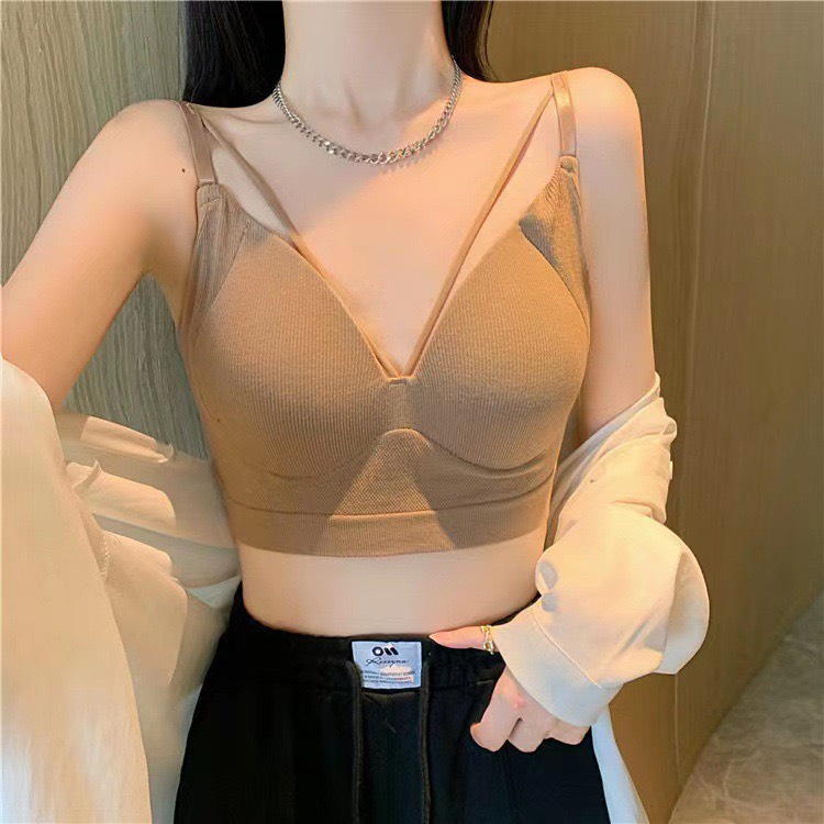 [Xả - dọn kho]Áo Bra Nữ Áo Lót Nữ cao cấp Vải cotton mút liền nâng ngực cực tốt cổ chữ v sexy PASANA2030
