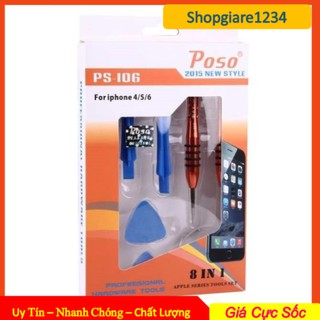 Bộ dụng cụ tháo lắp điện thoại iphone “8 trong 1” PS-106