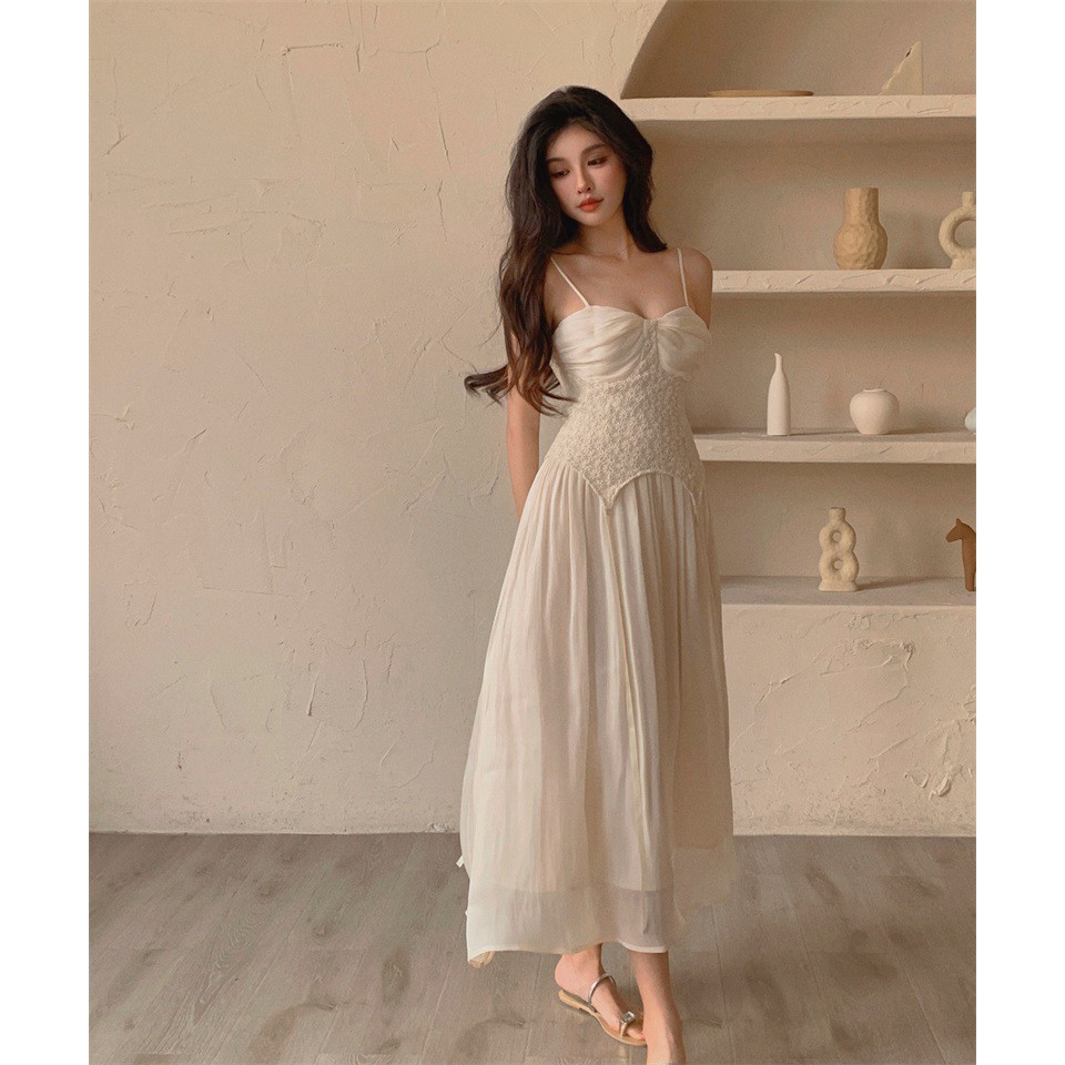 Jane's Đầm vintage công chúa thiết kế mỹ nhân ngư nhẹ nhàng thanh thoát C052