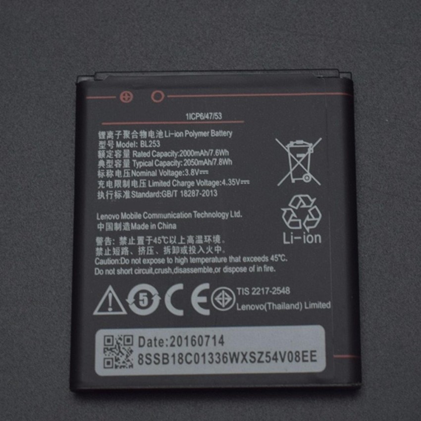 Pin Lenovo A2010 (BL253) dung lượng 2050mAh zin có bảo hành / MuaLeGiaRe