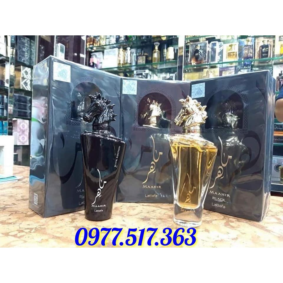 Nước hoa Dubai Maahir Black
