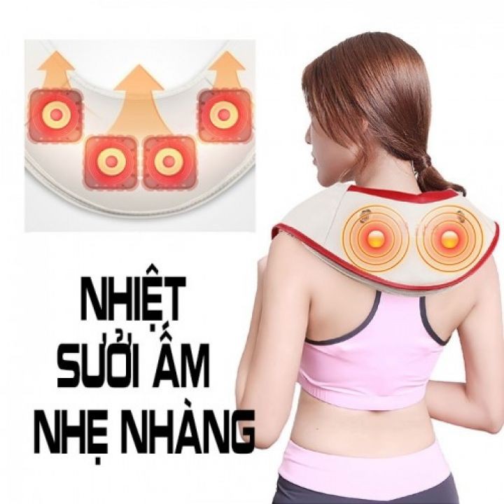 Đai massage đấm bóp cổ vai gáy Mingzhen MZ-666 - 100 kiểu đấm