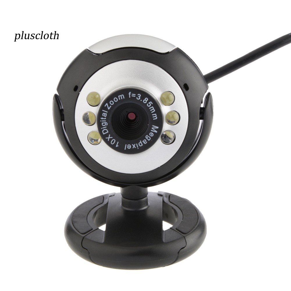 Webcam Hd 12.0mp 6 Bóng Led Có Micro Cho Máy Tính / Laptop