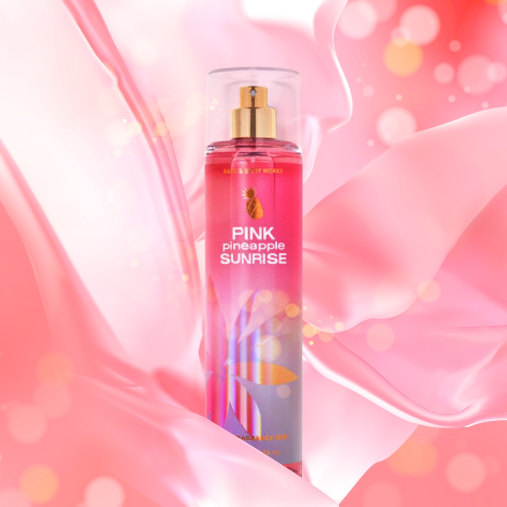 Xịt Thơm Body Mist Bath And Body Works Pineapple Sunrise Hương Dứa Ngọt Ngào Khử Mùi Cơ Thể Chai 236ml