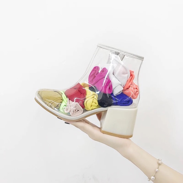 (Order-7days) Bốt trong suốt kèm màu tất yêu thích cho chị em chọn ạ 🔥🔥🔥 siêu hot hit luôn nhé KÈM ẢNH THẬT | BigBuy360 - bigbuy360.vn