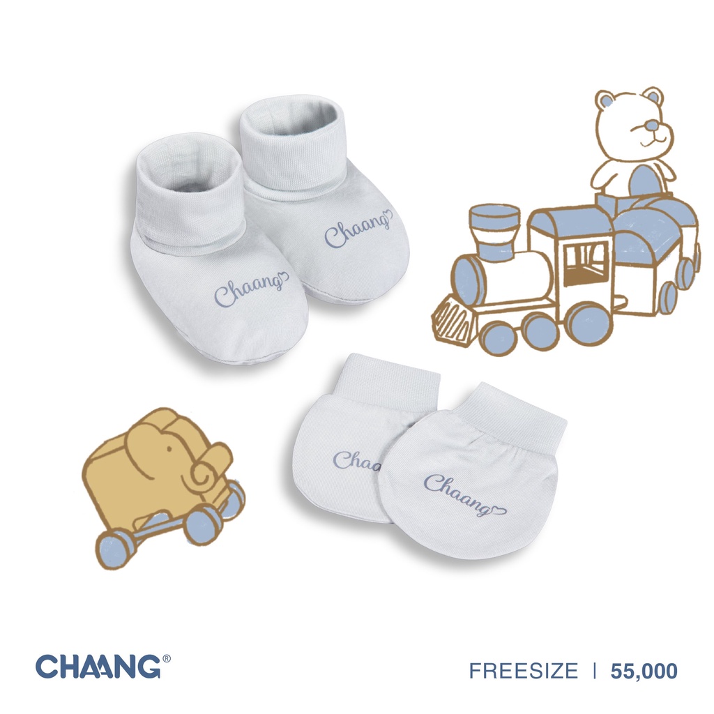 Chaang set bao tay bao chân cho bé sơ sinh dưới 6 tháng [Active - SS2022D06]