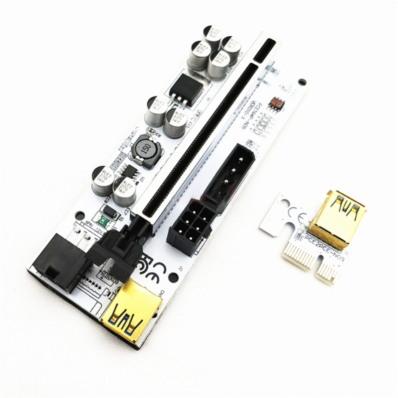 Set 5 thẻ mở rộng cho Bitcoin ETH Mining Ver010 -X GPU 16X sang 1X 6PIN 60cm USB3.0 | BigBuy360 - bigbuy360.vn