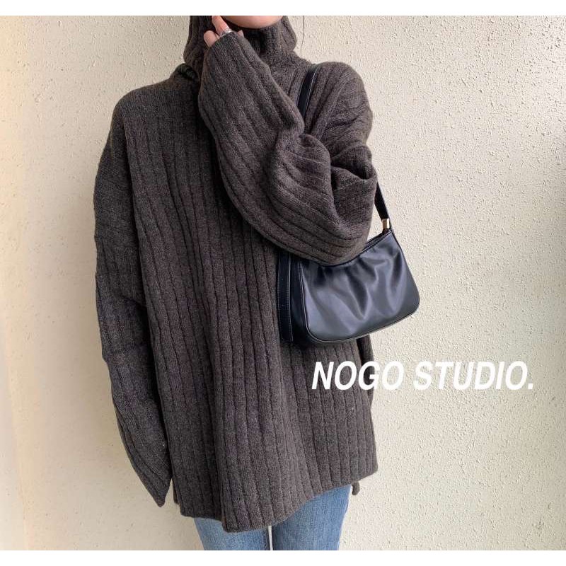 Áo len đũa cổ lọ