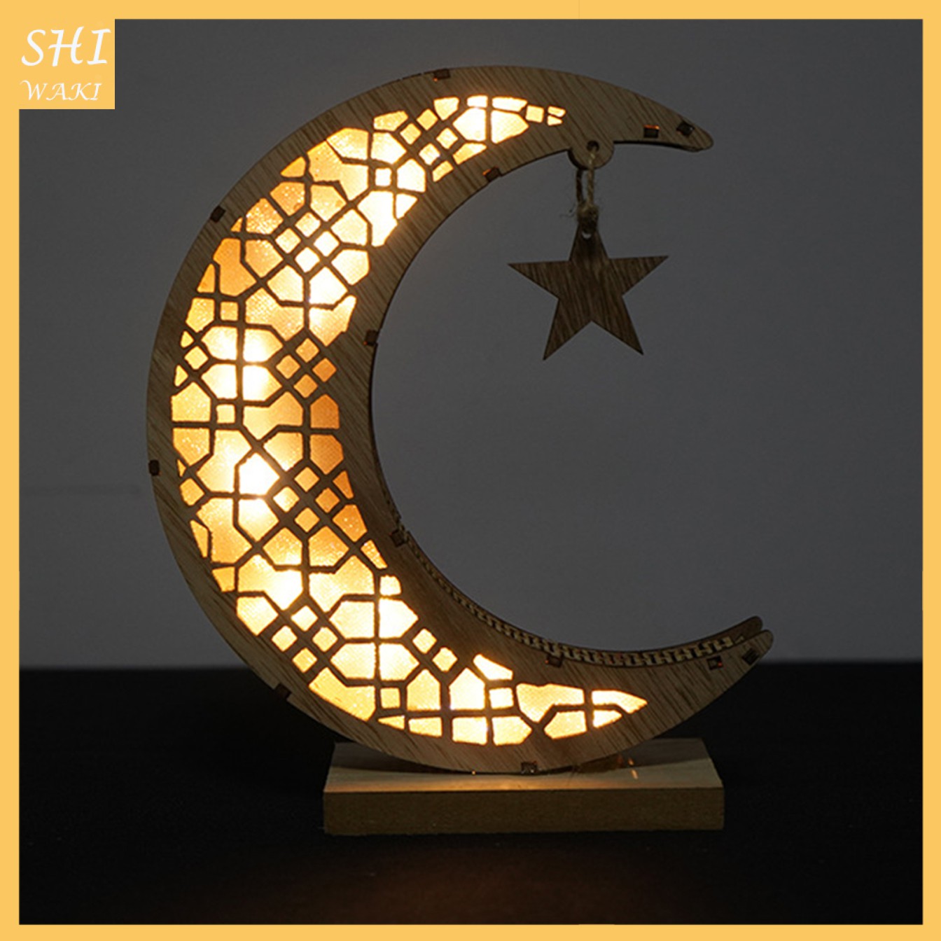 Đồ trang trí Ramadan Mubarak bằng gỗ đồ thủ công mỹ nghệ cho lễ hội Eid