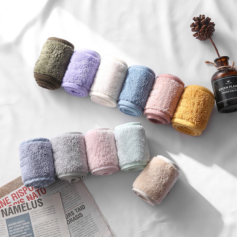 Băng Đô Thể Thao/Trang Điểm Bằng Vải Lông Cừu San Hô Khóa Dán Cho Nữ