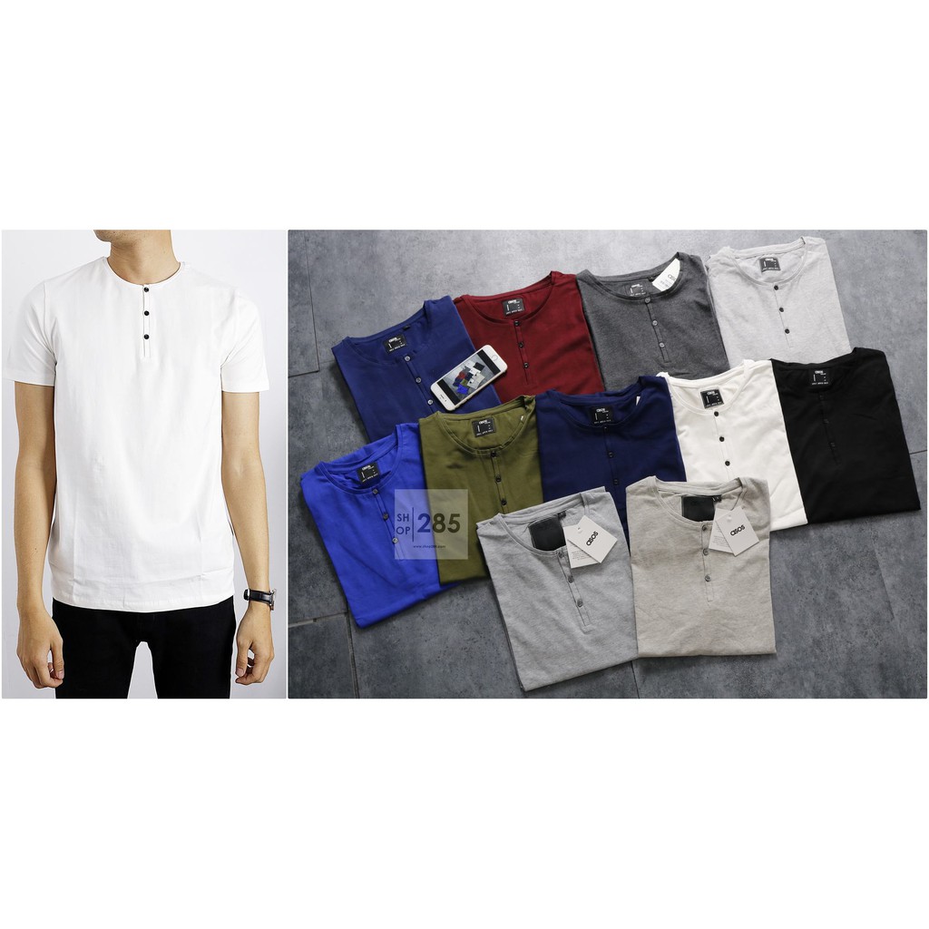 Áo Thun Henley A.S.O.S SLimFit làm bao KH mê mẫn về chất thun đẹpcháyhàng vài mã rồi anh em OK KO ĐẸP THÌ THÔI LUÔN