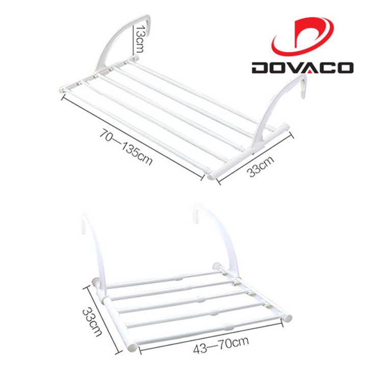 Kệ Treo Cửa Sổ, Kệ Treo Ban Công, Kệ Phơi Đa Năng Không Cần Khoan Bắt Vít- Full Size