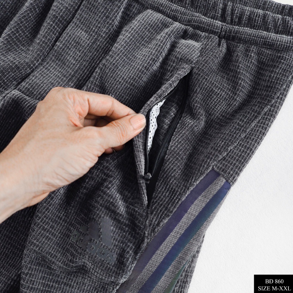 Bộ thể thao nam thu đông kéo khóa cao cấp chất nỉ nhung xịn mã 860 bộ nỉ nam thu đông adidas