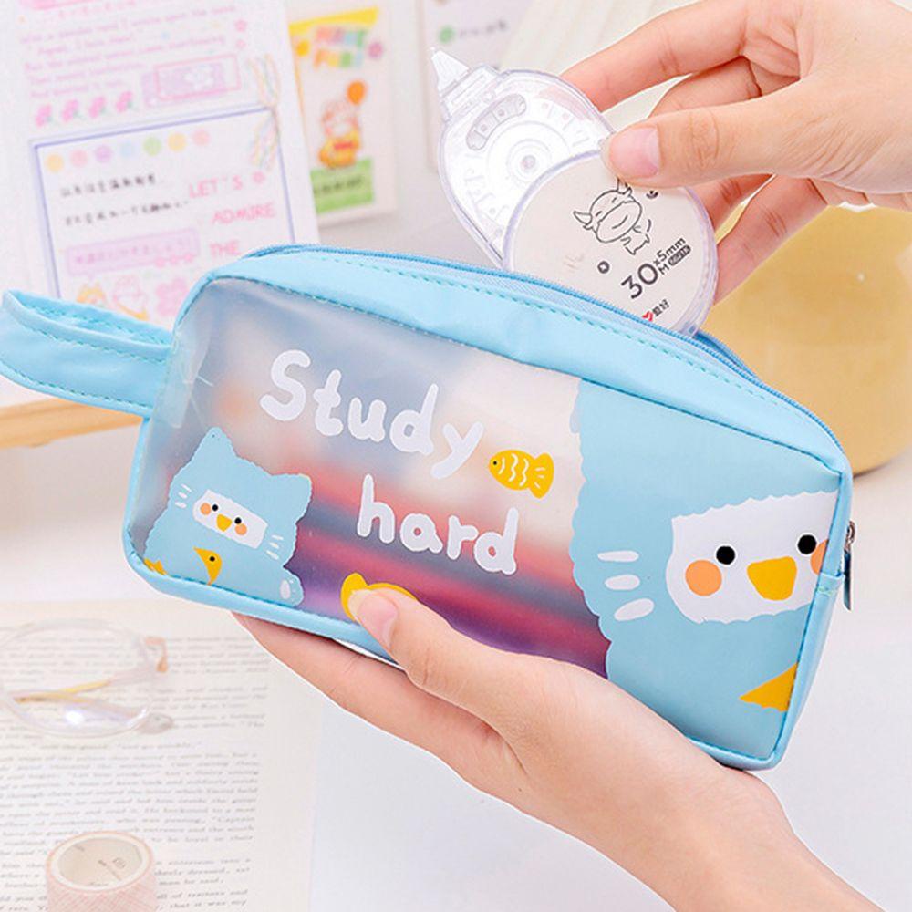 Túi Đựng Bút Chống Thấm Nước Họa Tiết Hoạt Hình Màu Kẹo MIHAN1