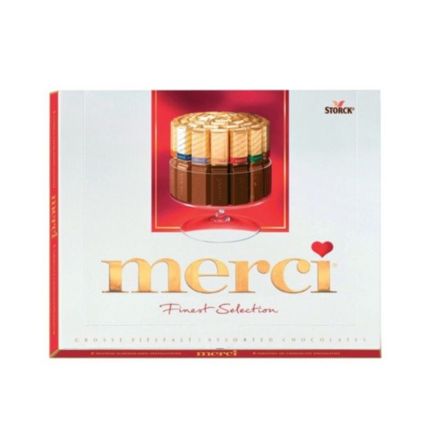 KẸO MERCI SOCOLA THANH HỘP GIẤY 400g