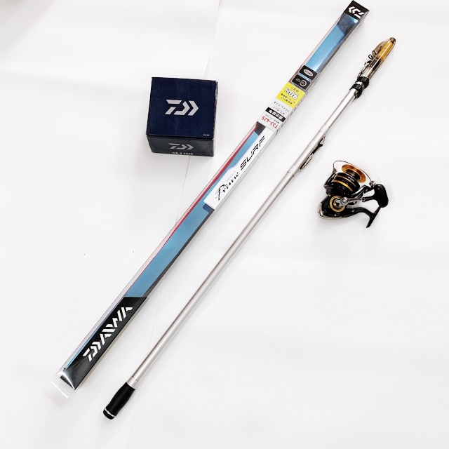 Bộ combo cần câu lục DAIWA  cần lục DAIWA dài 4m25 t33 + máy câu DAiWA MGZ 5000 fum kim loại 1 bộ y hình giá rẻ 9kka5rba