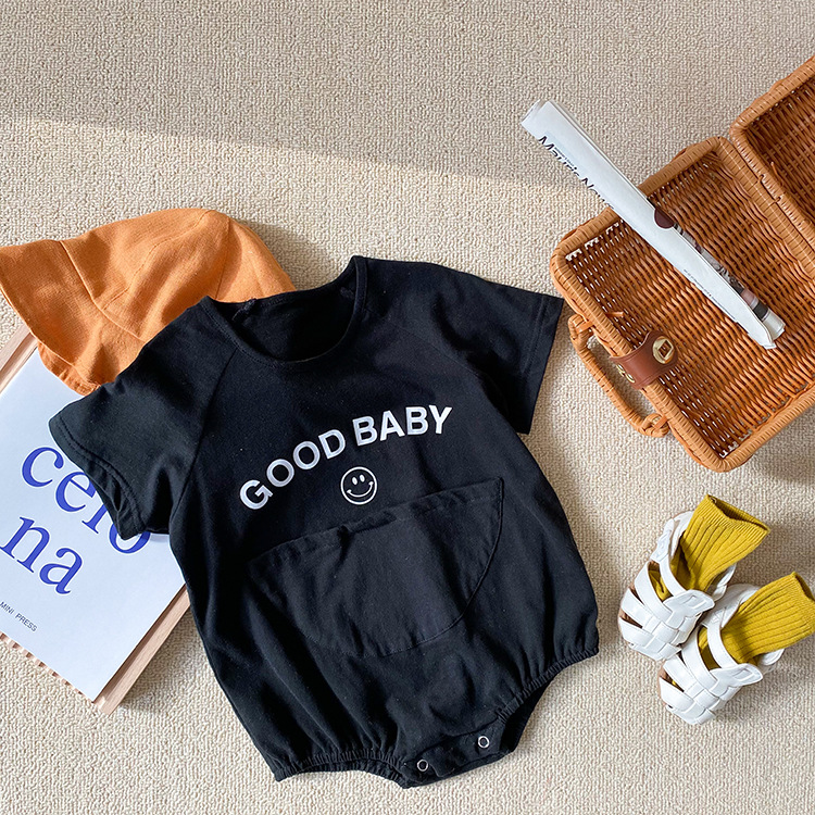 Romper tay ngắn chất liệu cotton đáng yêu dành cho bé