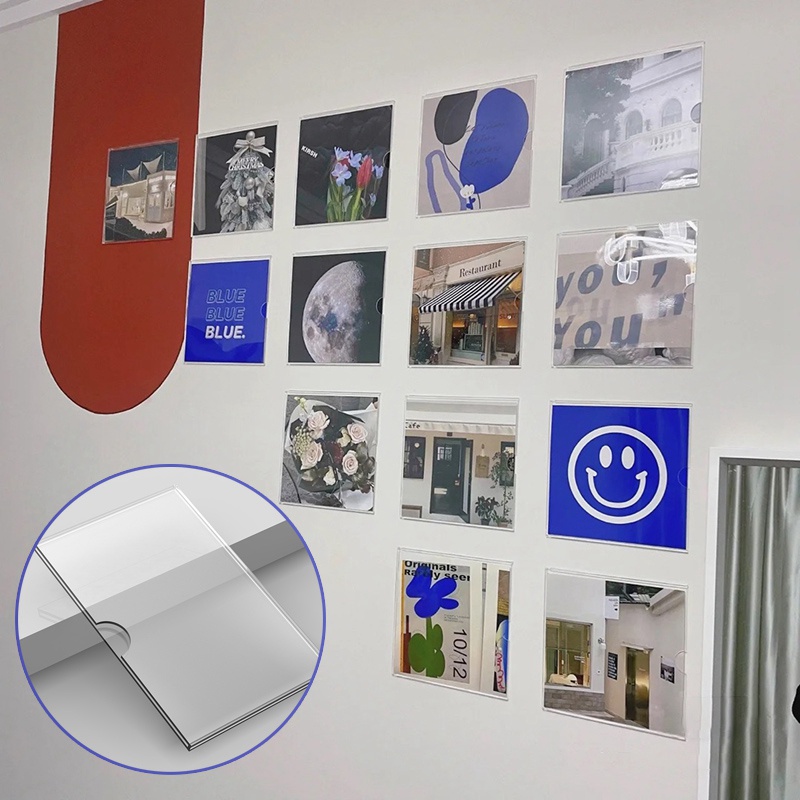 Khung Ảnh Treo Tường Bằng Acrylic Trong Suốt Thiết Kế Độc Đáo Trang Trí Nhà Cửa