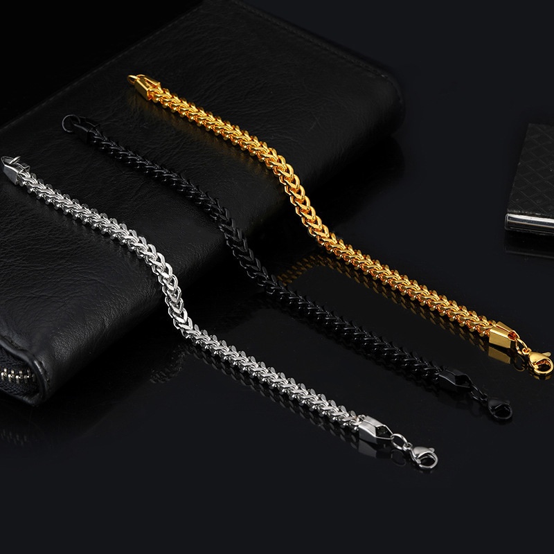 Lắc tay nam xướng rắn vòng đeo tay nam titanium nhiều màu lựa chọn