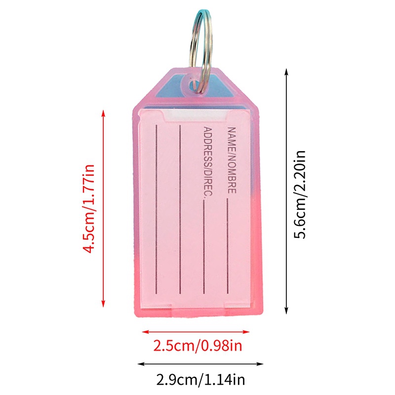 Ygt Set 40 Móc Khóa Nhựa Phân Loại Số Màu Sắc Ngọt Ngào Tiện Dụng Cho Văn Phòng / Khách Sạn
