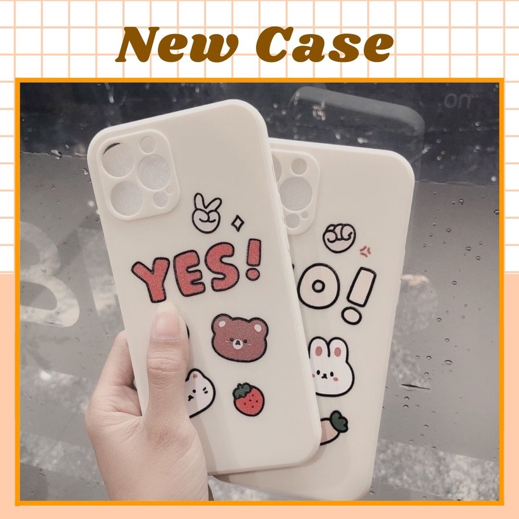 Ốp iphone, ốp TPU YES NO chống bẩn cá tính iphone6/6plus/6s/6splus/7/7plus/8/8plus/x/xr/xs/11/12/13/pro/promax