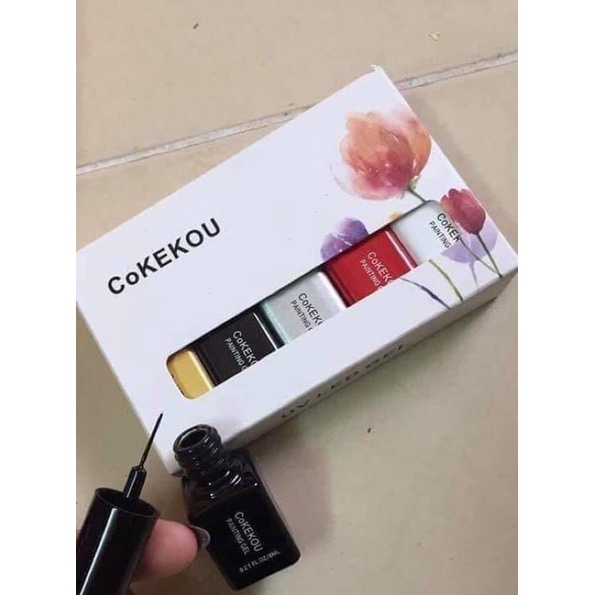 Gel cọ net nail coukou set 5 chai