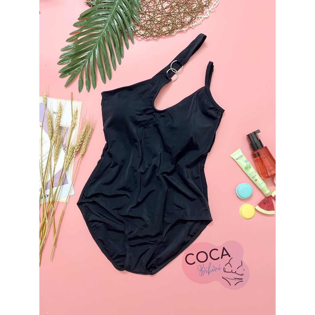 COCA bikini - 1 mảnh khoét ngực tinh tế vai lệch cá tính 3 màu