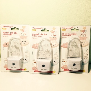 Đèn ngủ cảm biến led điện quang đq ln10 ánh sáng vàng