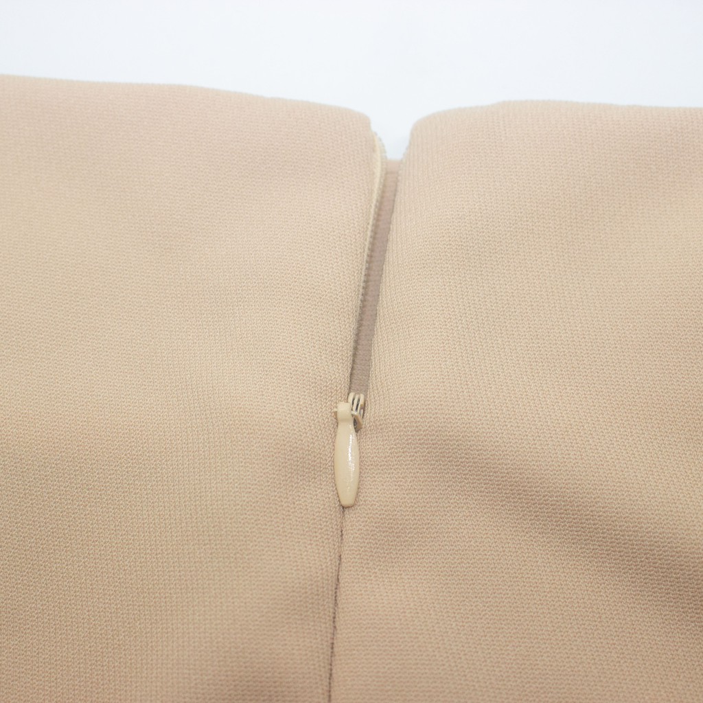 Chân váy nữ DOMIU công sở dài xếp ly phối cúc CV01