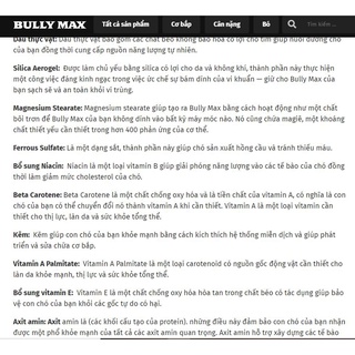 Bully MAX ,thuốc tăng cơ bắp cho chó