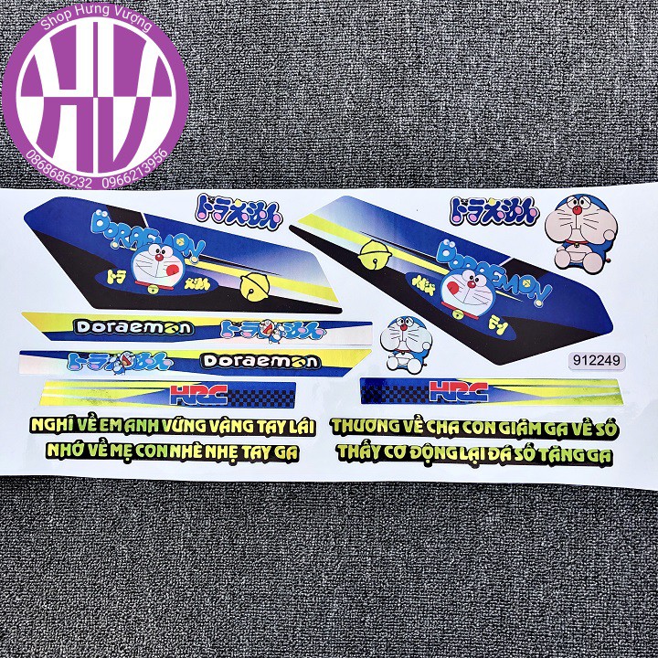 Tem Dream DORAEMON 7 màu rực rỡ - Tem Dream chế