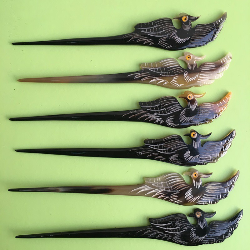 Trâm cài tóc sừng trâu, bò Việt Nam và Châu Phi (TS09 Bồ câu tối màu)